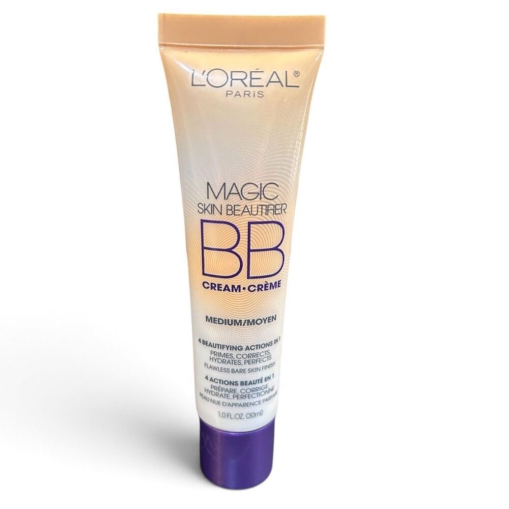 Loreal Paris Magic Skin Beautifier BB Cream Medium Moyen 1 Fl Oz Primer New